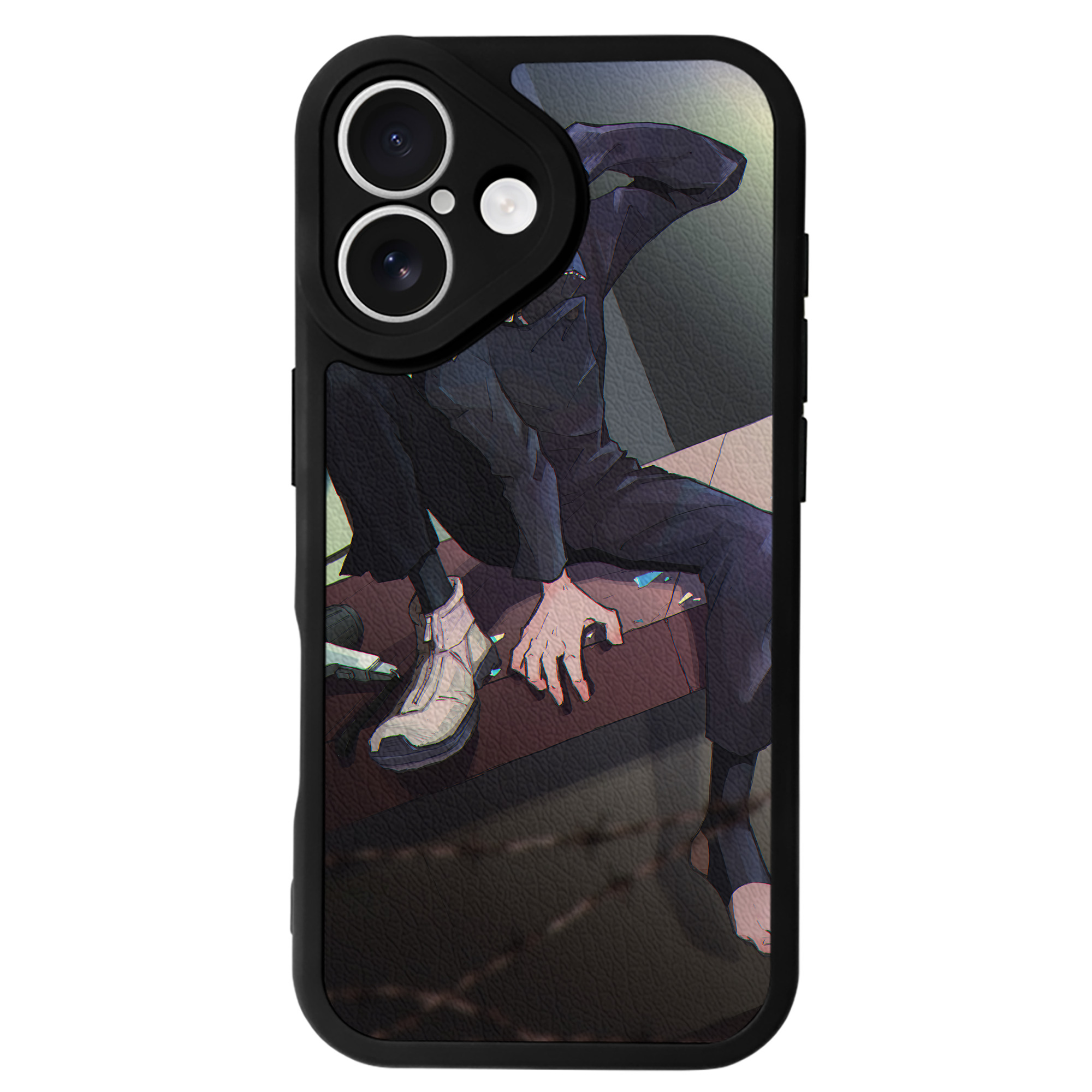 （画像用） 呪術廻戦 Jujutsu Kaisen 【iPhone 16シリーズ対応】シリコンスマホケース（レザー調） 材質：シリコン